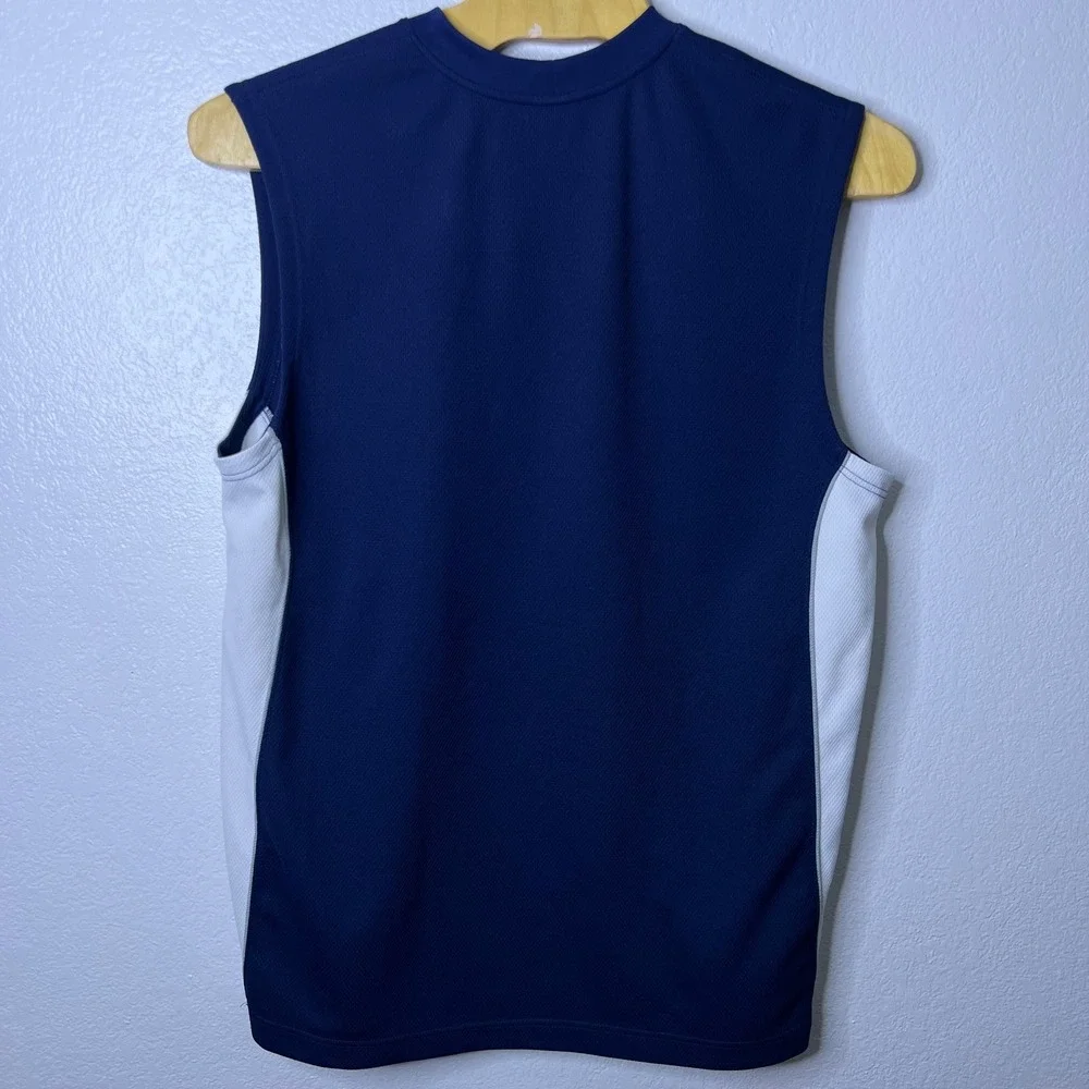 Vintage Jordan Mens XXL Sleeveless Basketball Tank Top Shirt Navy Blue White